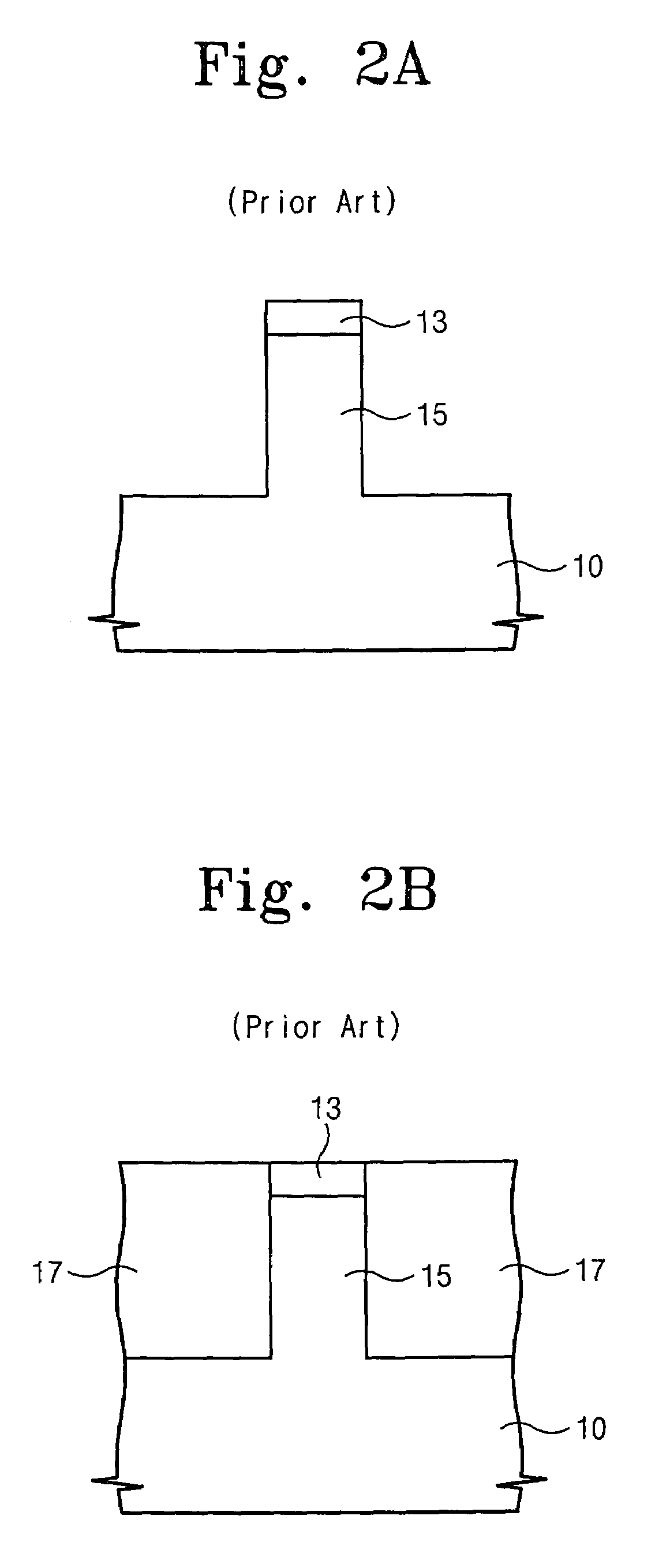 Non-volatile semiconductor memory devices using prominences and trenches