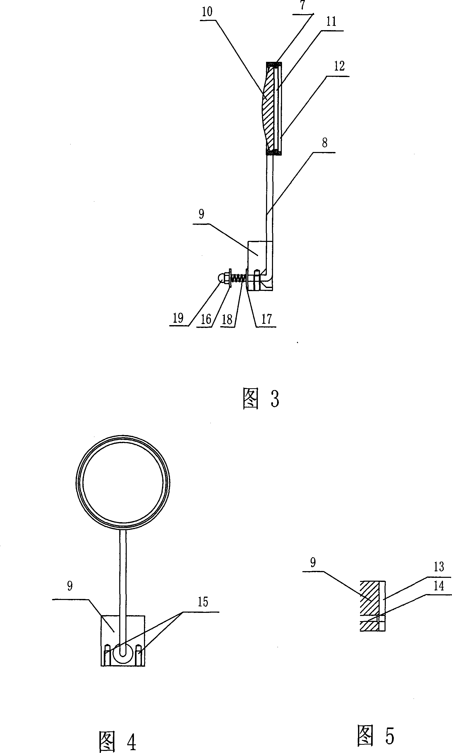 Small lens component of stage projector lamp