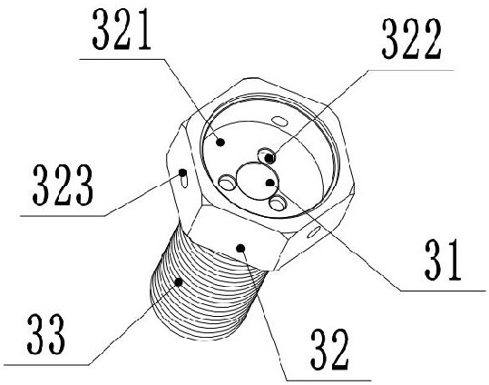 A detachable anti-loosening bolt