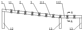 Automobile hub packing line conveying device