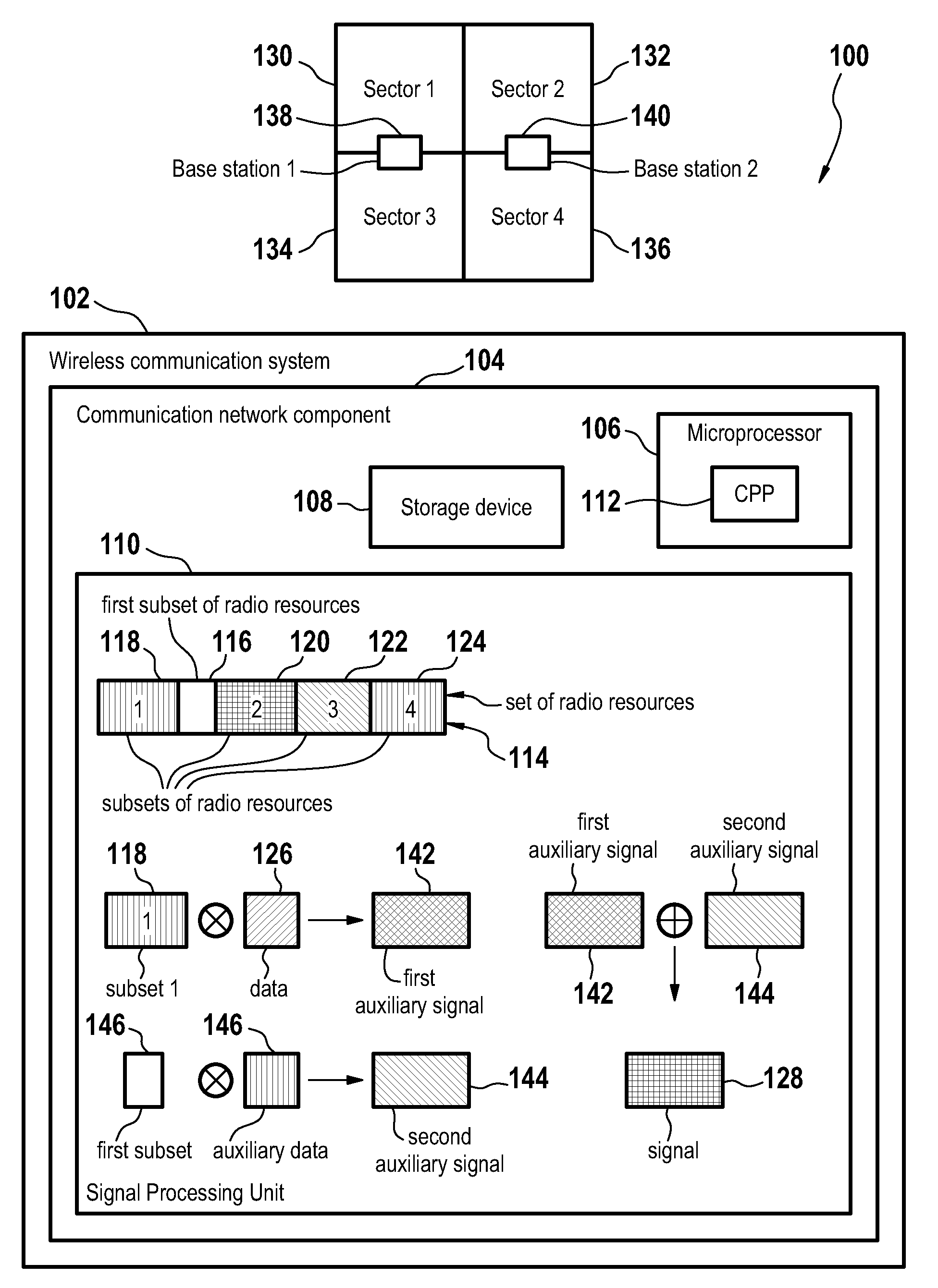 Method of reducing a peak to average power ratio of a modulated signal