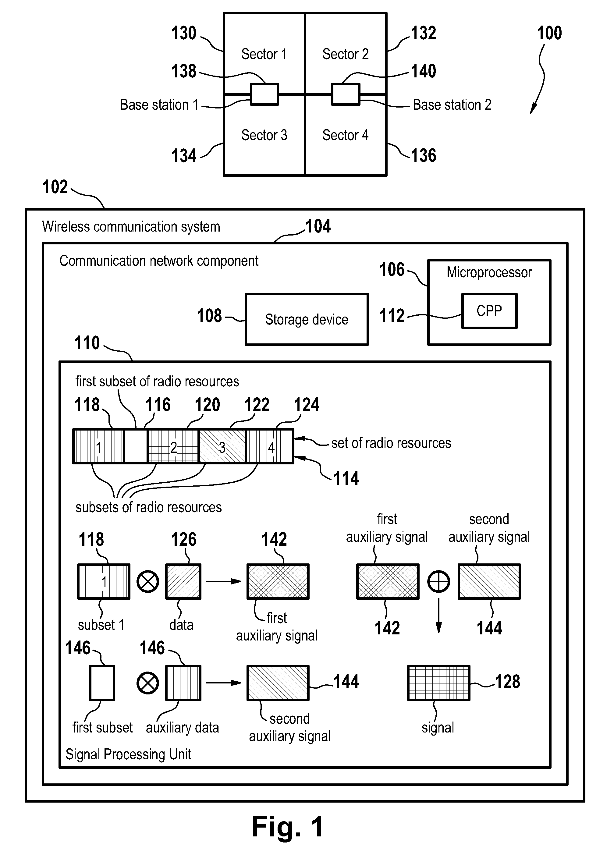 Method of reducing a peak to average power ratio of a modulated signal