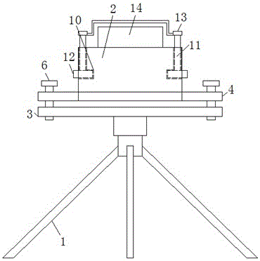 Building floor interval measuring device
