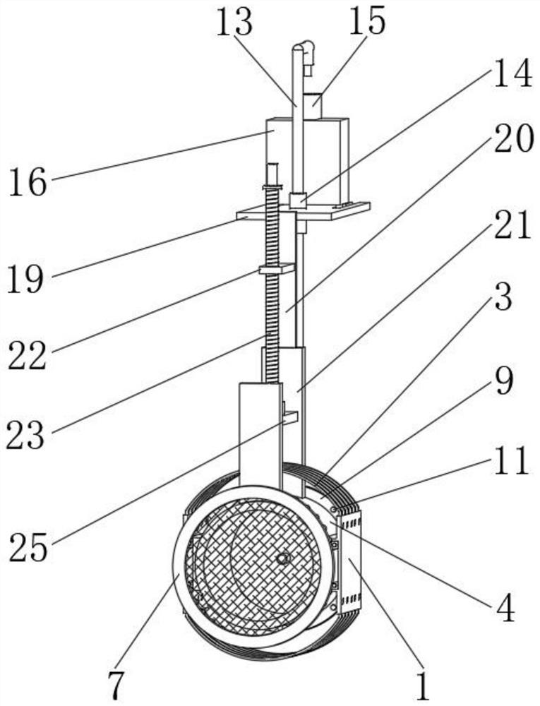 Self-adaptive monitoring device for water quality pollutants of urban water network