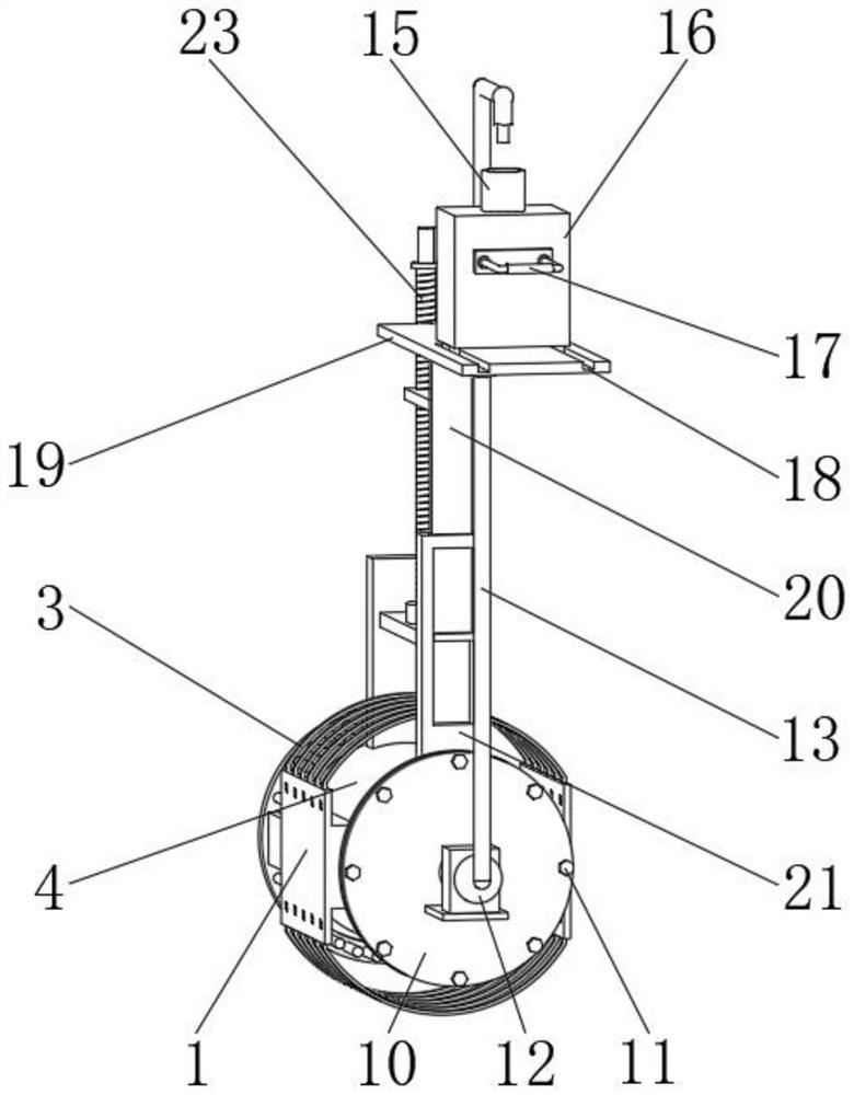 Self-adaptive monitoring device for water quality pollutants of urban water network