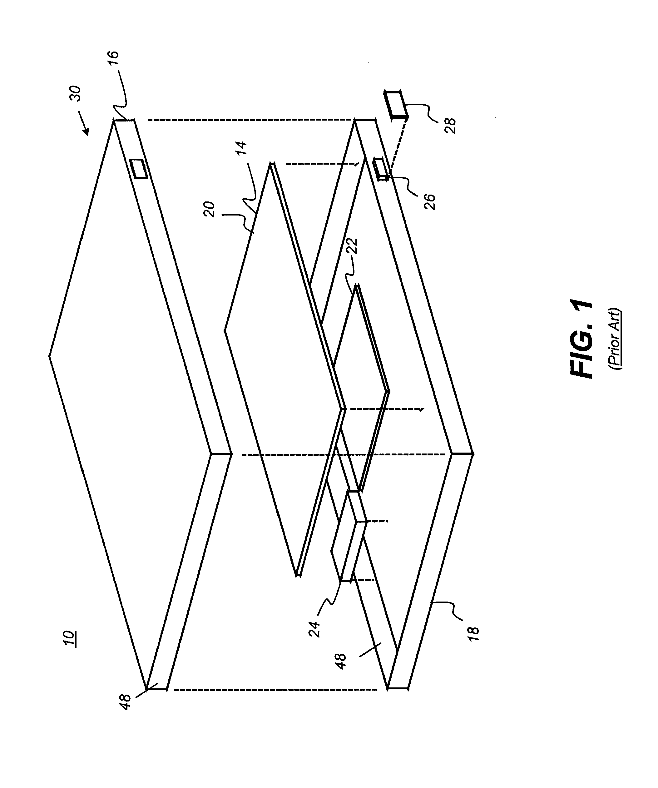 Impact protection for wireless digital detector glass panel