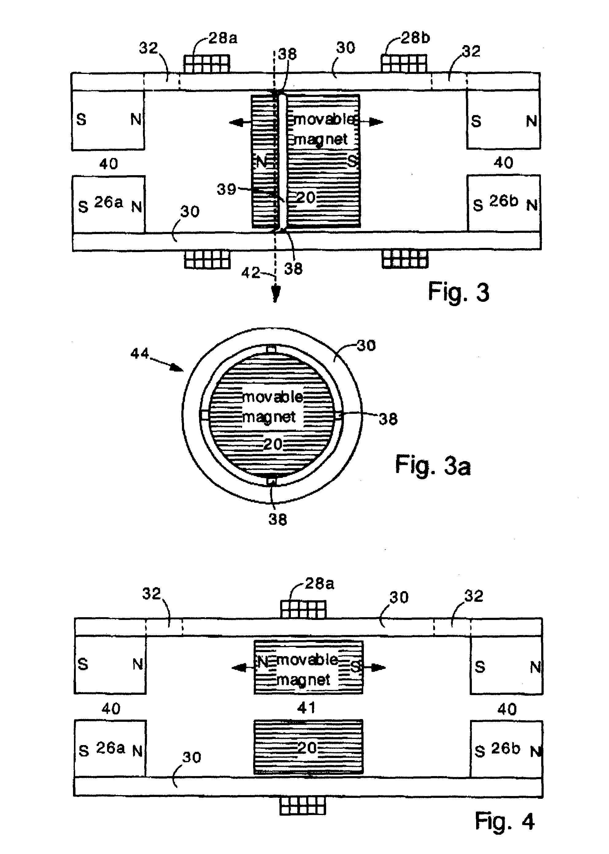 Linear Electromechanical Vibrator with Axially Movable Magnet