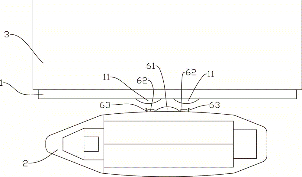 Automatic ferry docking locking device with splash-proof structure