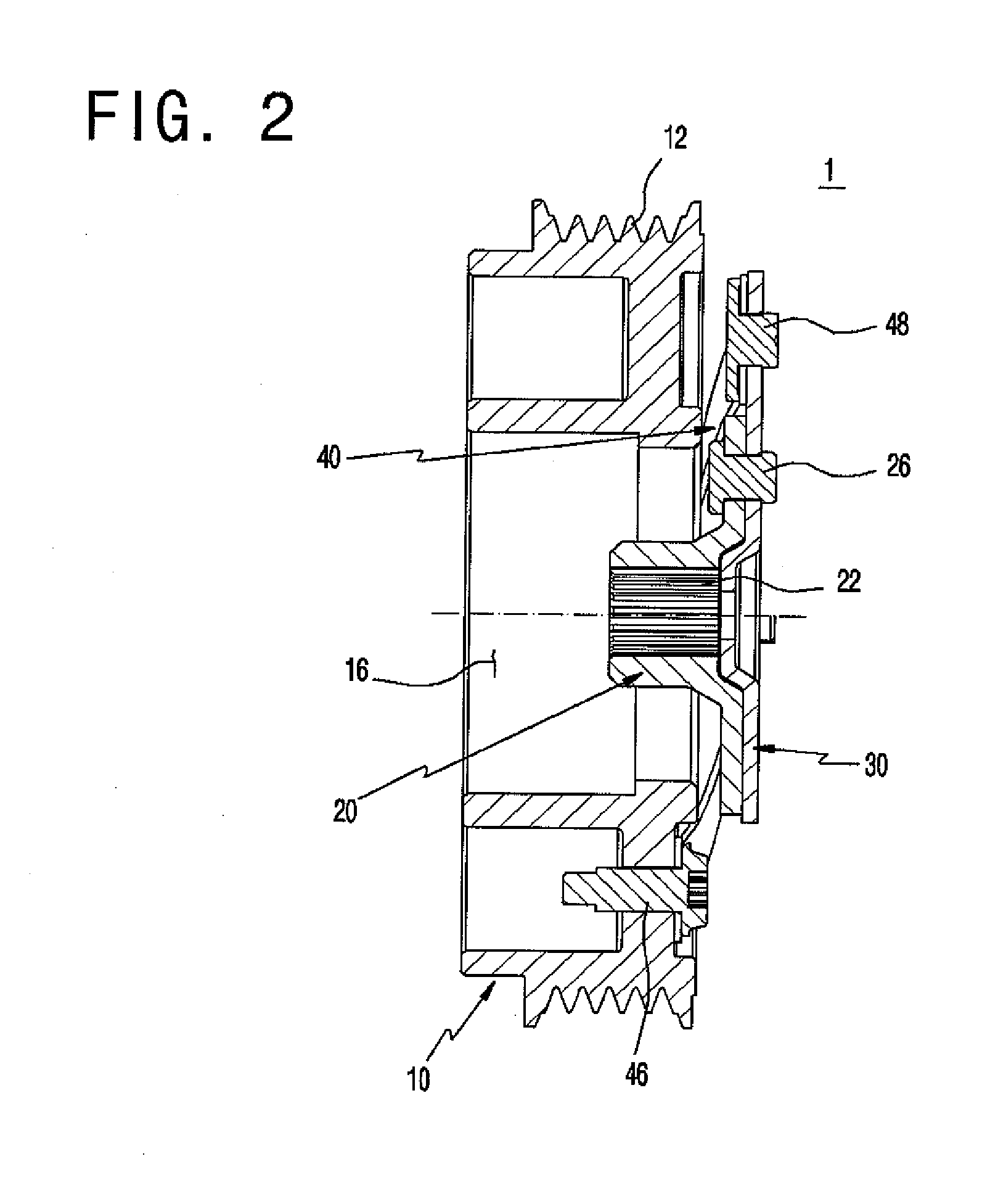 Apparatus for disconnecting transmission of power in clutchless assembly