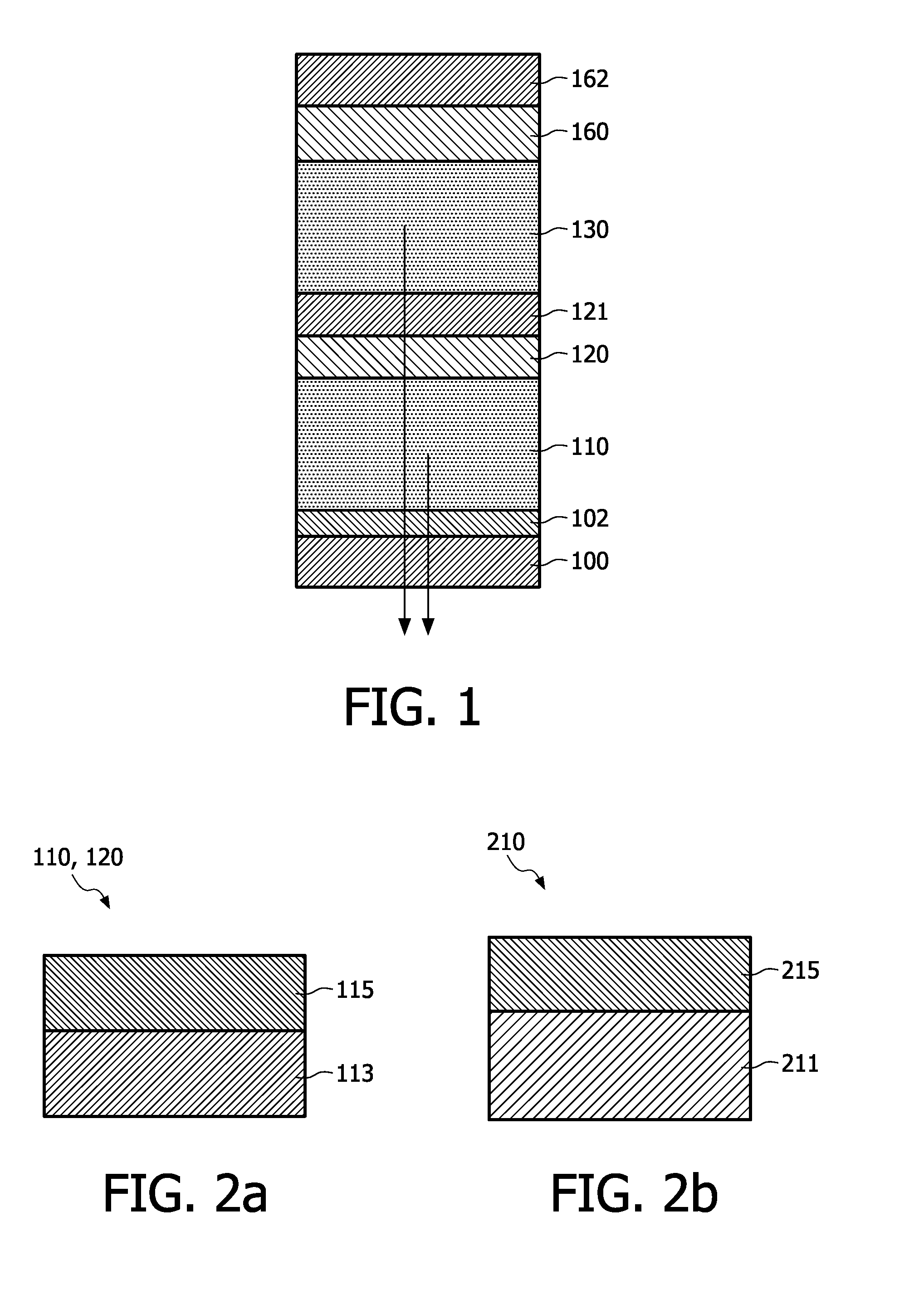 Stacked electro-optically active organic diode with inorganic semiconductor connection layer