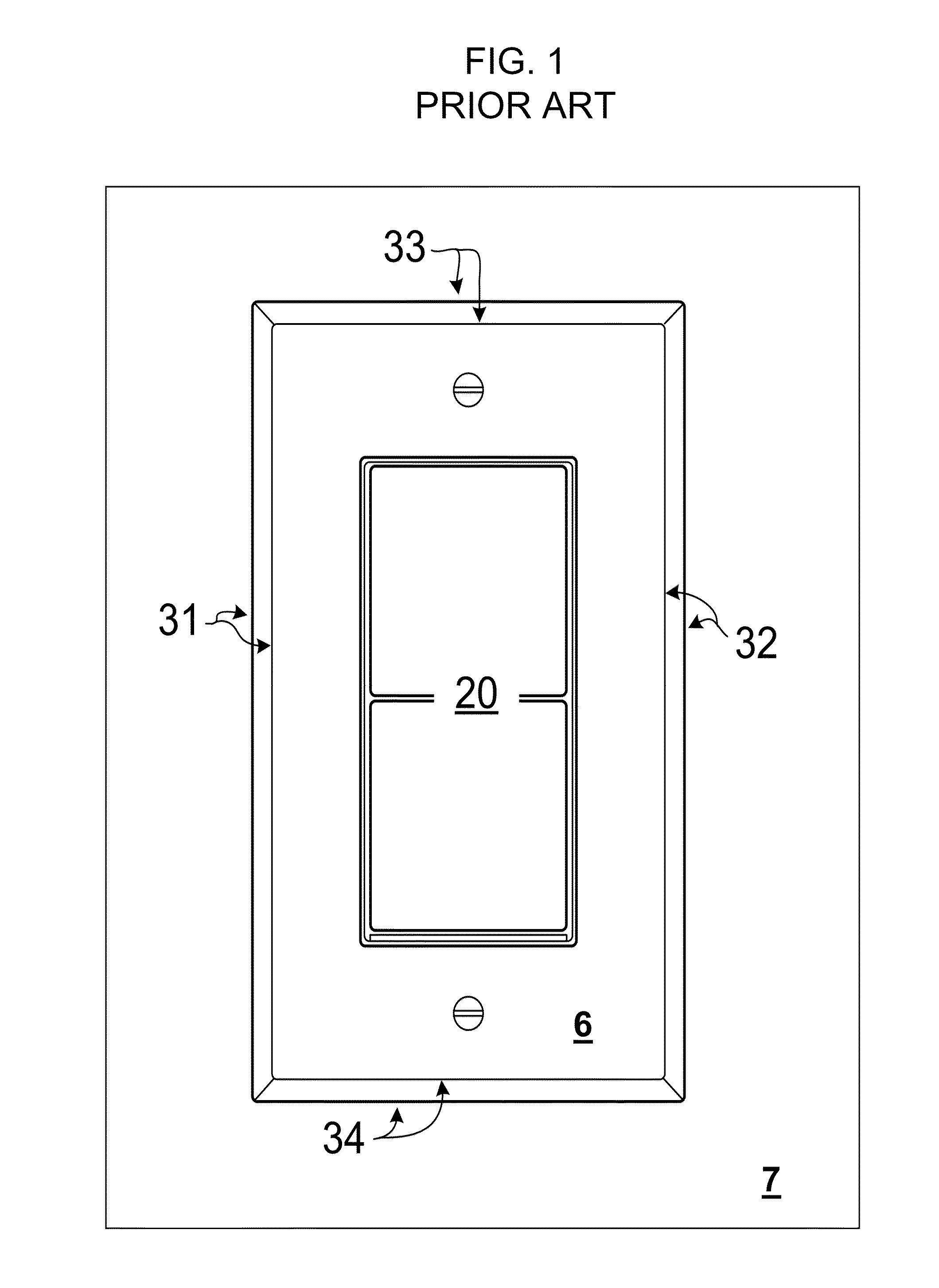 Wall-mounted electrical device with modular antenna bezel frame