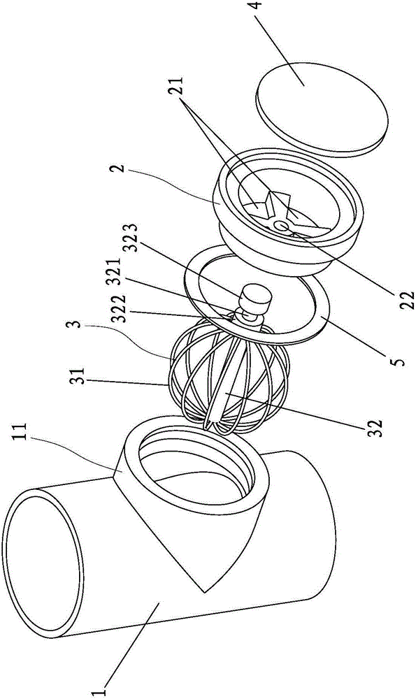 Visible anti-clogging device for sewer