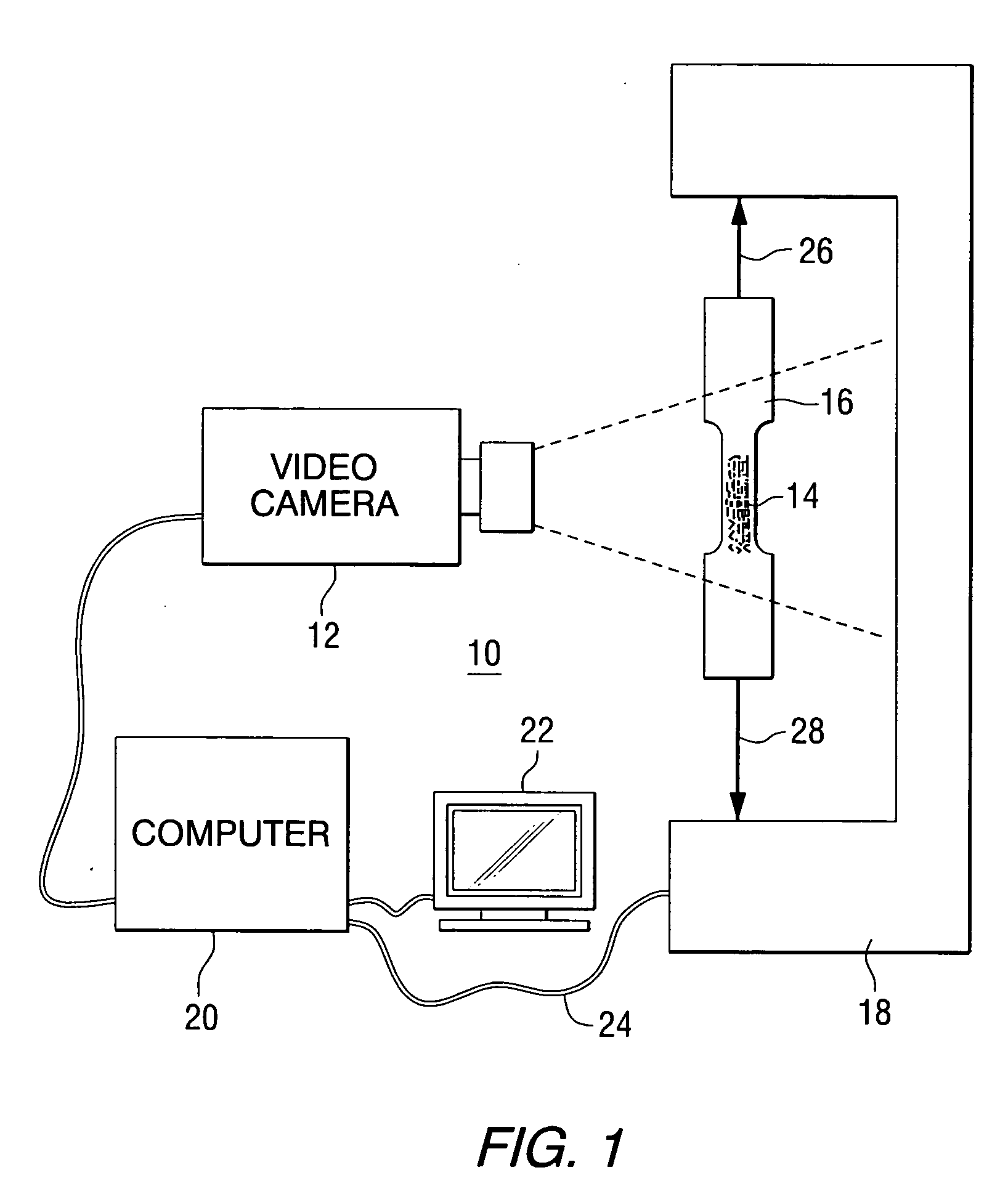 In-situ large area optical strain measurement using an encoded dot pattern