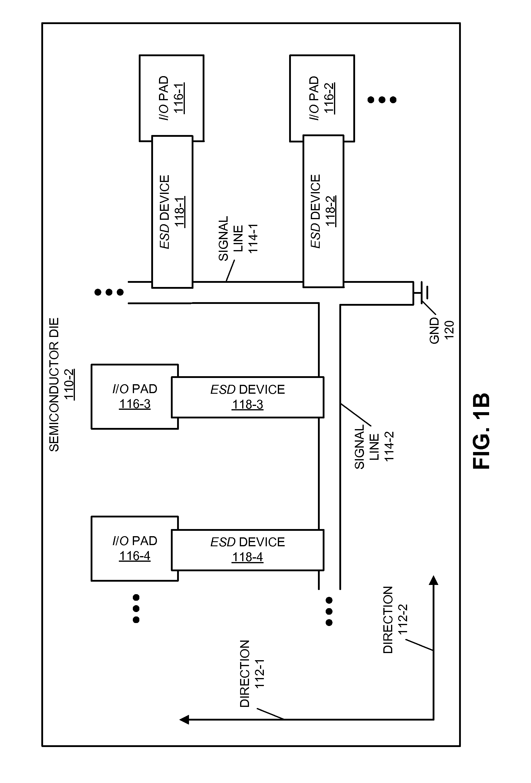 Semiconductor die with integrated electro-static discharge device