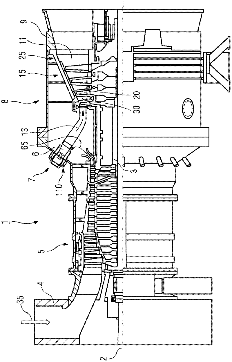 Burner system and method for damping such a burner system