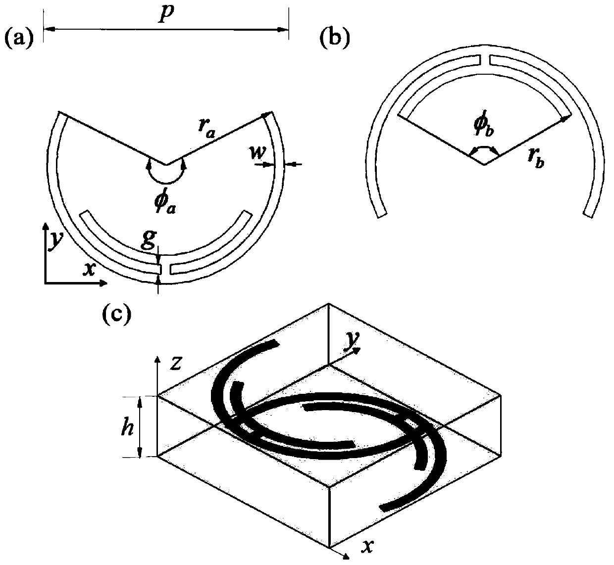 Single-layer microstrip transmission array antenna based on Huygens meta-surface and manufacturing method thereof