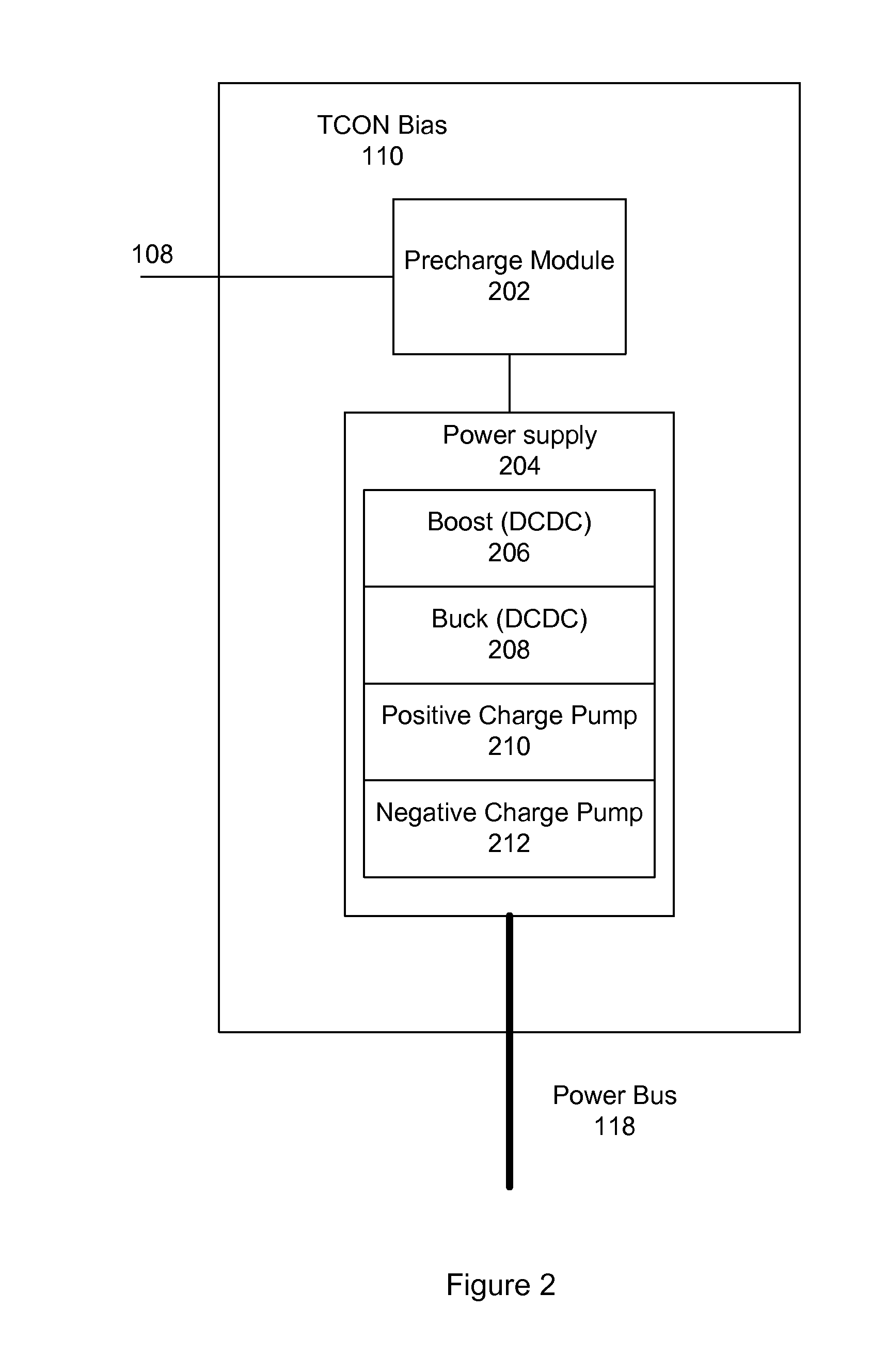 Predictive power control in a flat panel display