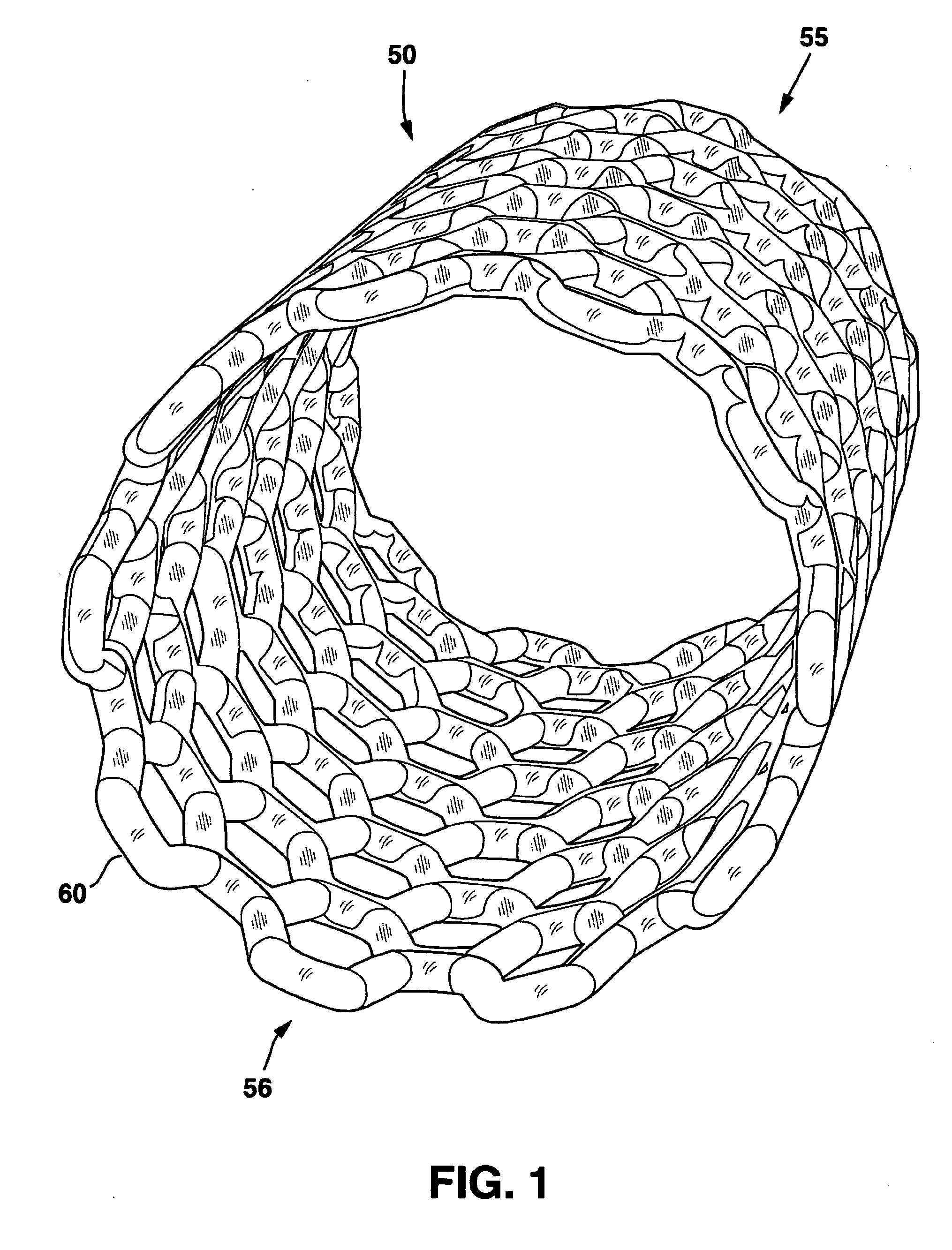Modulated stents and methods of making the stents
