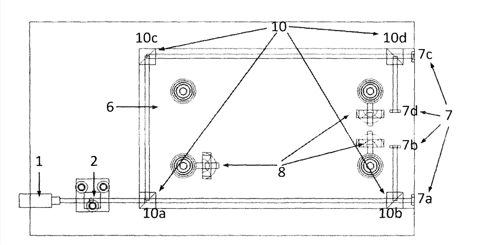 Gas floating vibration isolation platform based on air spring zero reference and laser self-collimating measurement