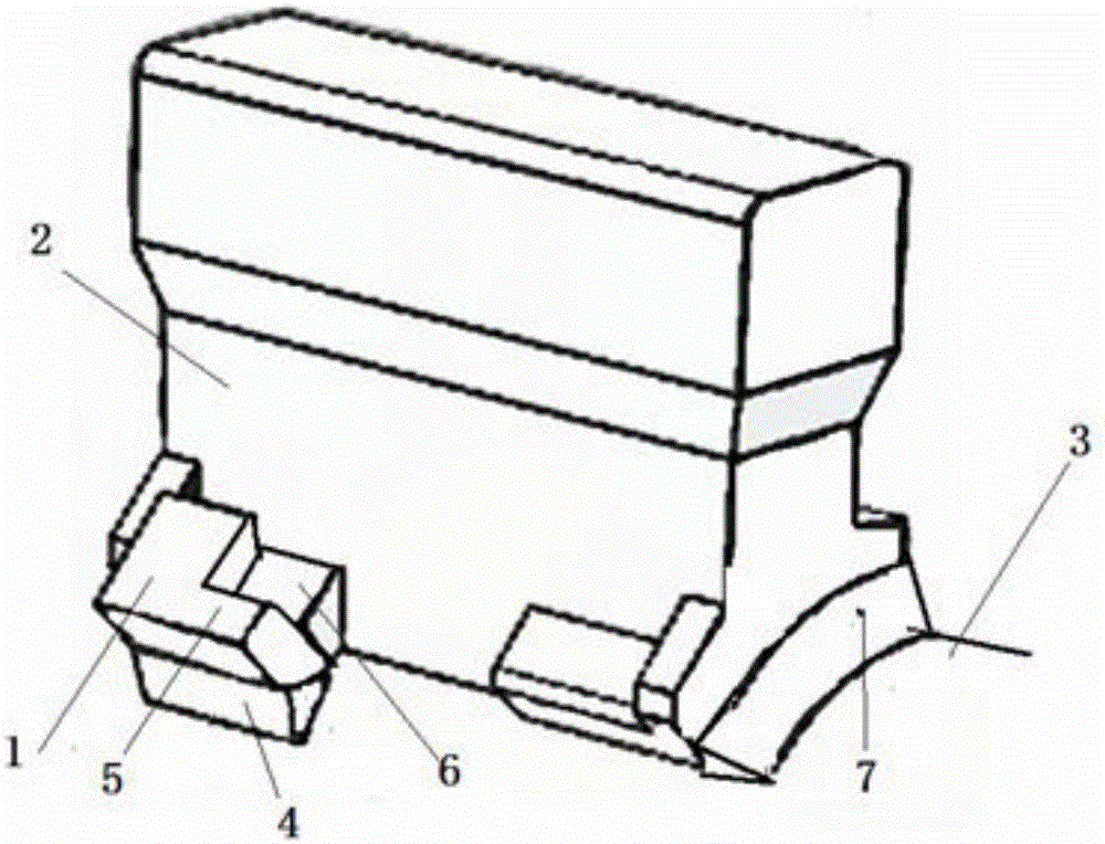 Method for installing Co40 cushion block on water beam in walking beam type heating furnace