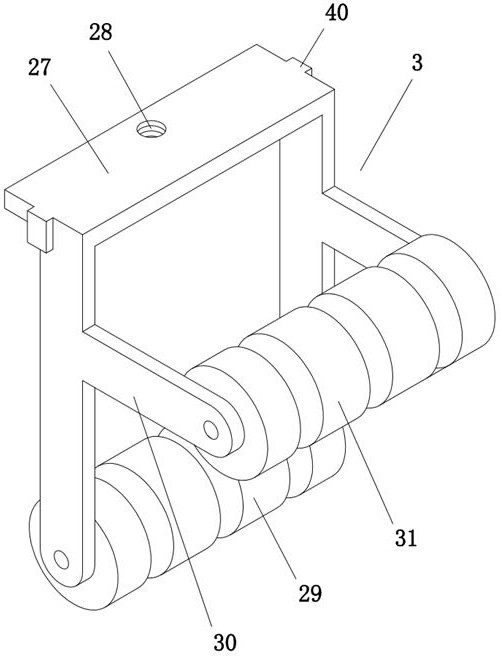 Municipal engineering cable insertion device