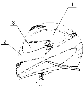 Anti-dazzling intelligent alarm type helmet