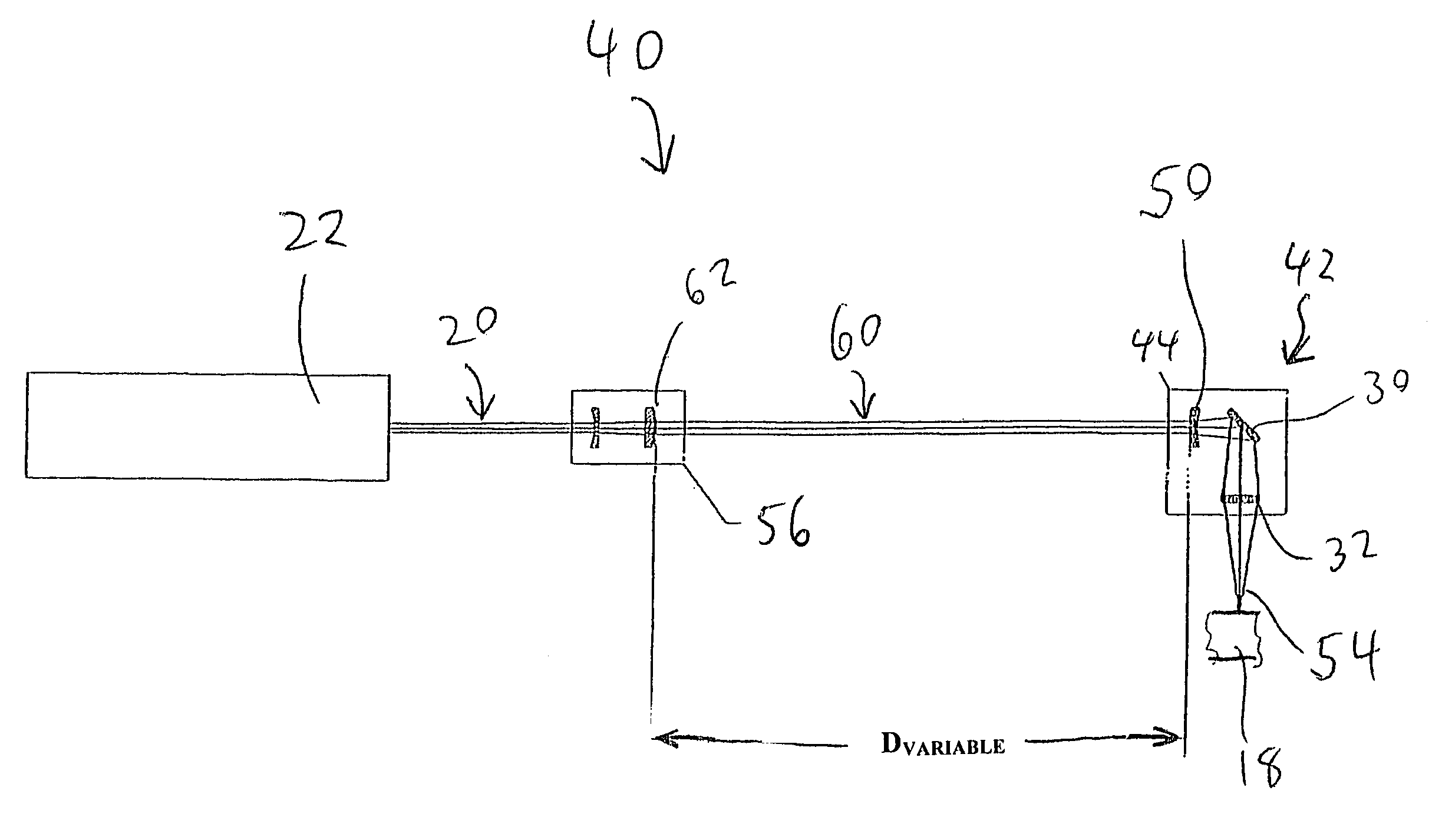 High resolution laser beam delivery apparatus