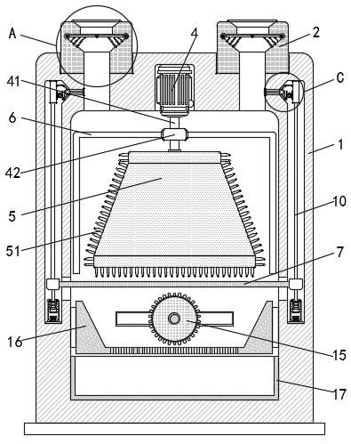 Traditional Chinese medicine grinding device for traditional Chinese medicine department