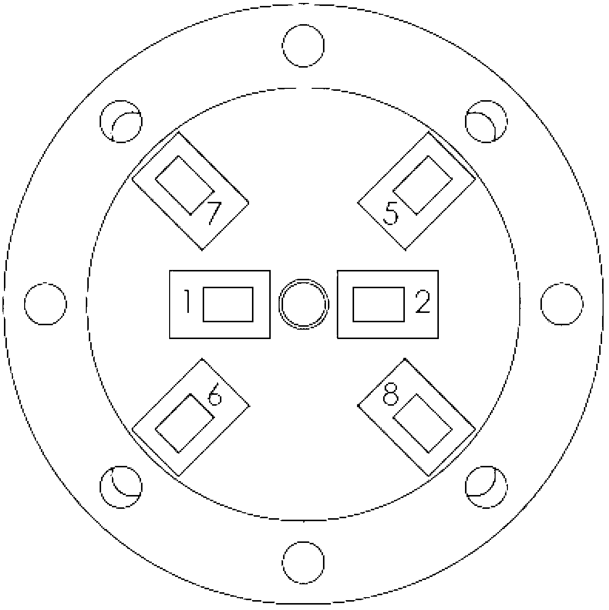 Button-type five-dimensional force sensor