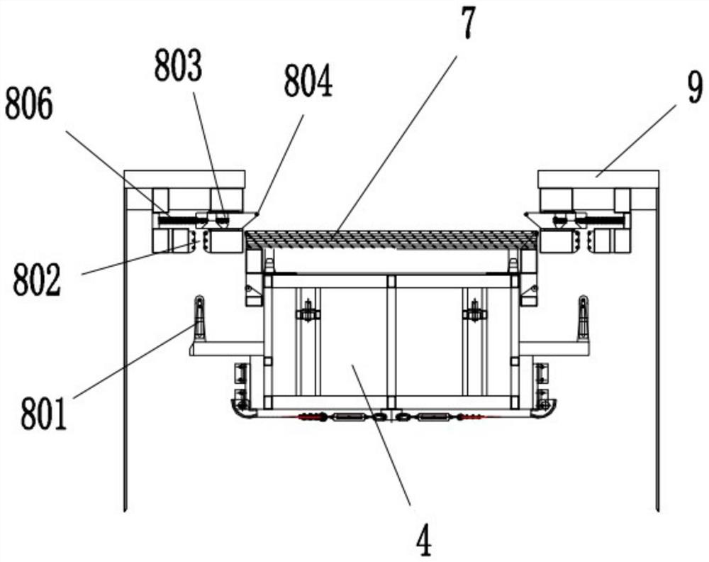 Lifting stage capable of simultaneously realizing boss and deep pit