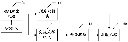 Voltage drop protection circuit, backlight driving power supply and television