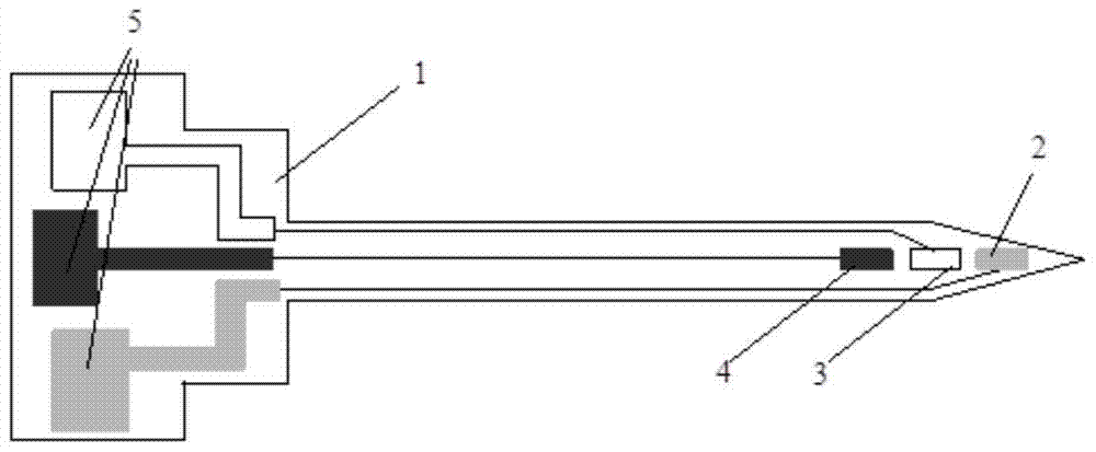 Plant online glucose detection method and device based on microelectrode biosensing technology