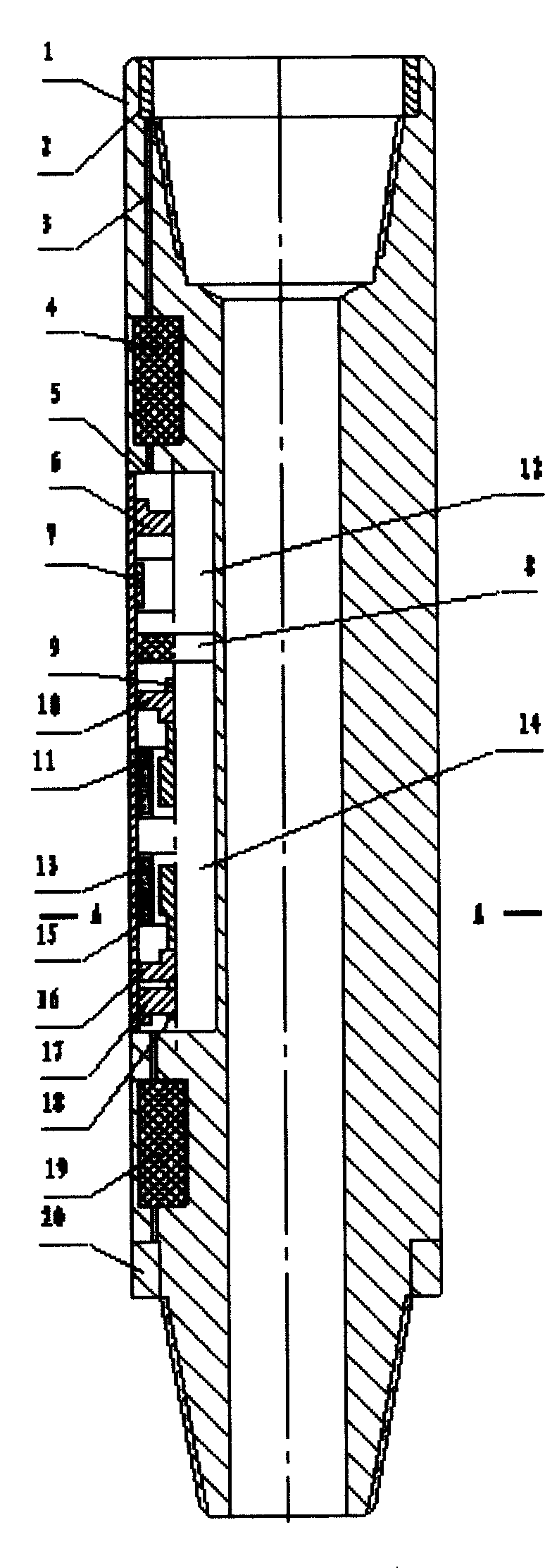 Double-induction resistivity measuring instrument during drilling