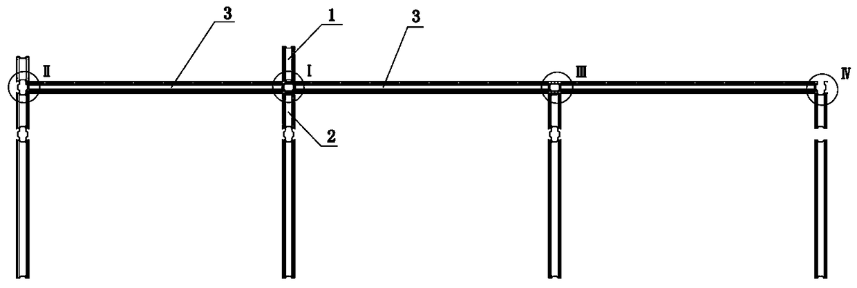Construction method for connecting floor slabs and wall surface joints of low-layer light steel structure building
