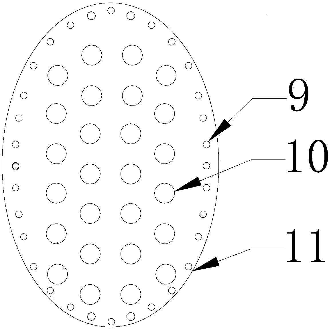 Nozzle device and construction method for improving concrete spraying quality