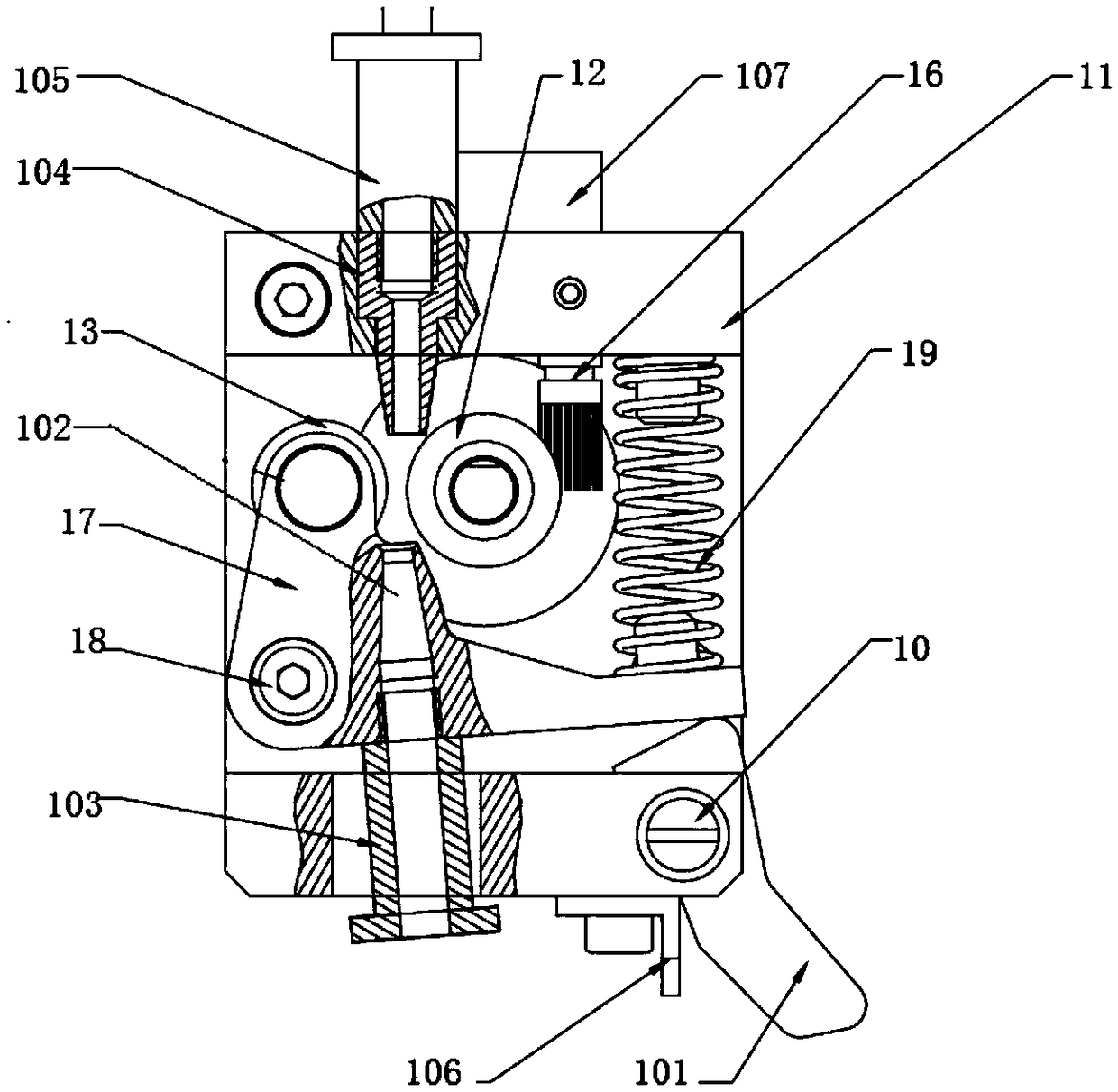 3D printer feeding mechanism