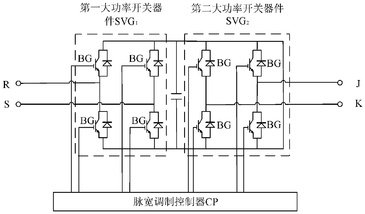 Single-phase-to-three-phase power supply system based on three-phase YNd transformer