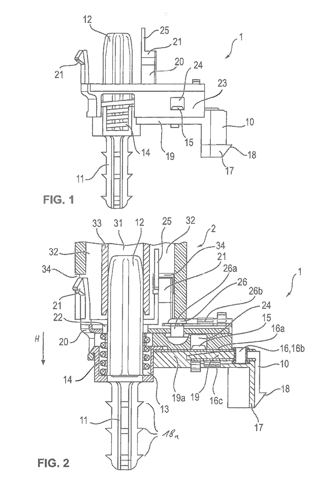 Connector component for securing an airbag module to a steering wheel, positioning sleeve for the connector component, set comprising such a connector component and a positioning sleeve, steering wheel, airbag module, steering wheel assembly, and method for producing same