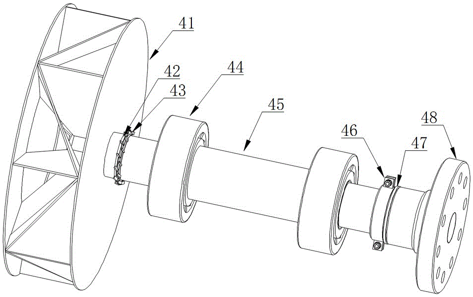 Green inertial dust catching preserved product smoking and roasting device with convenient-to-disassemble induced draft fan