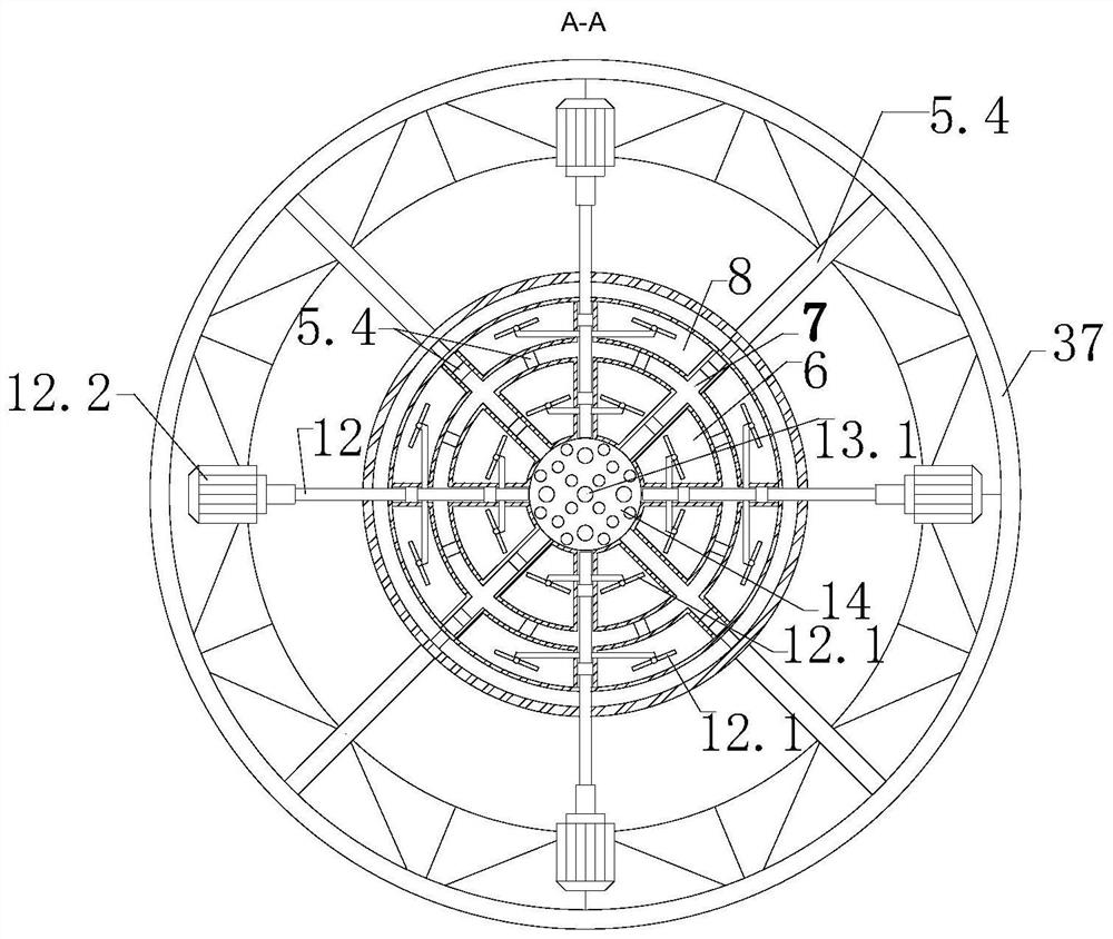 Continuous biomass carbonization device and method for gas-solid classification pyrolysis differential classification