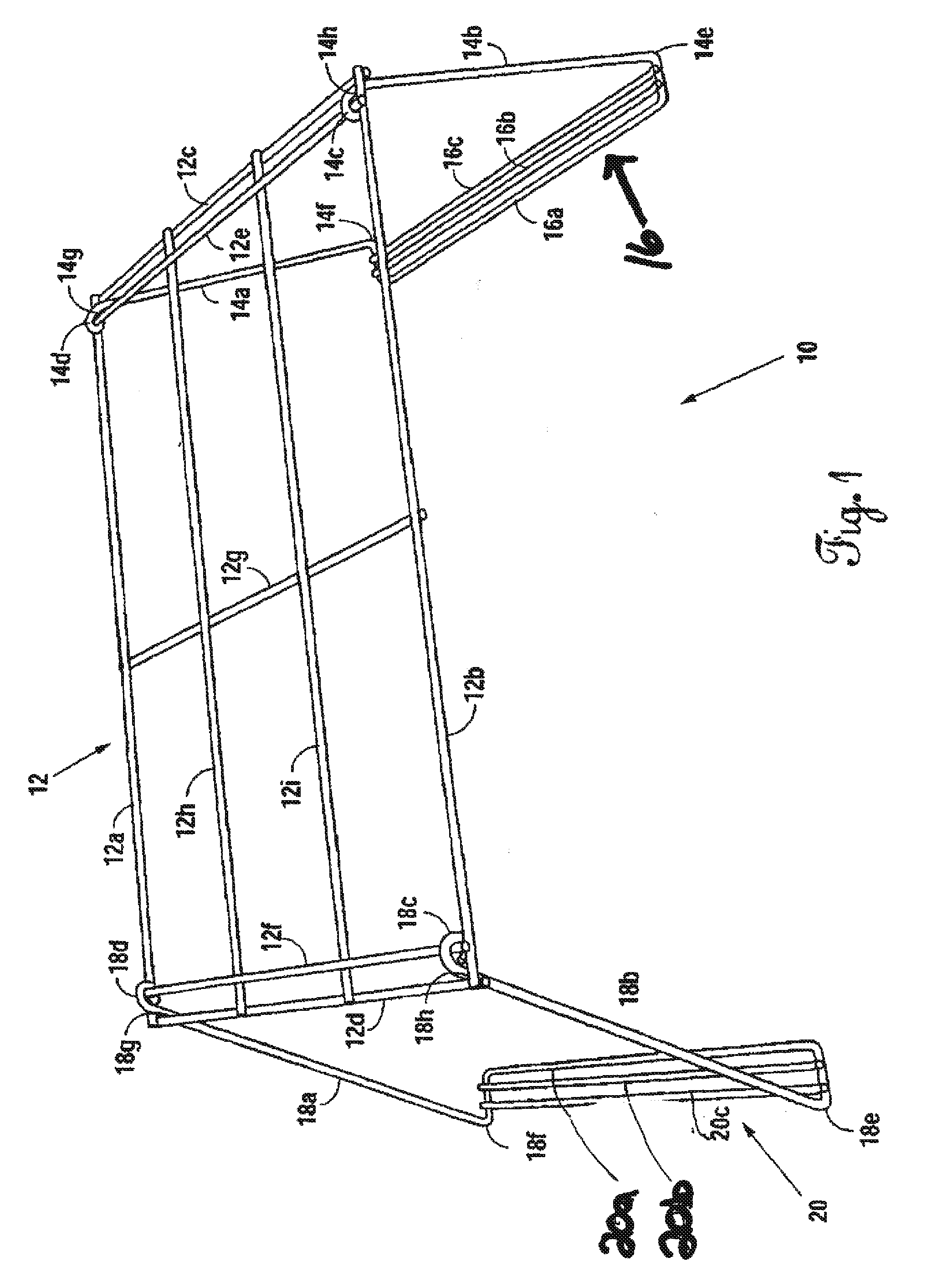 Folding foot protection device for a bedded patient