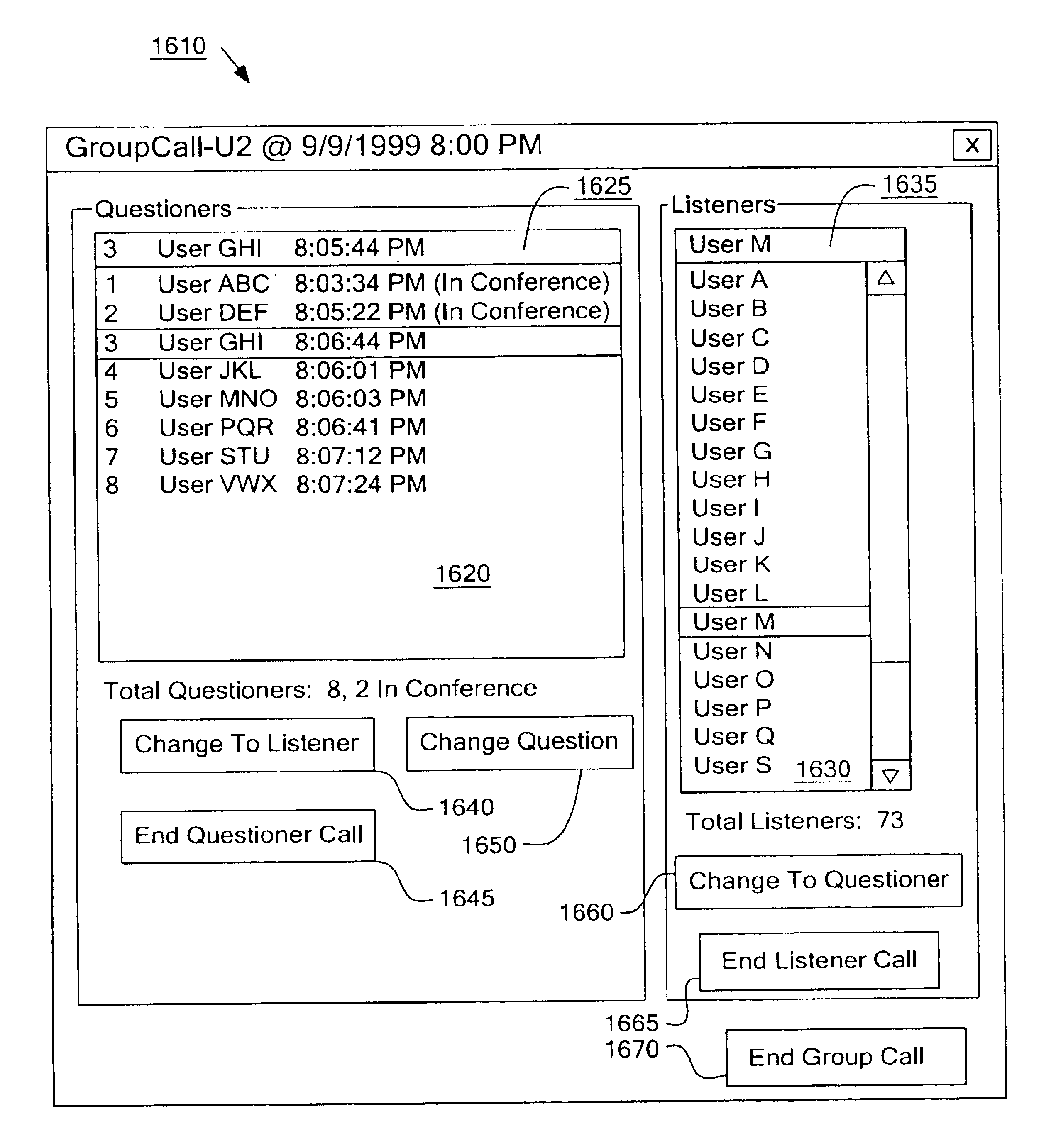 Method and apparatus for providing group calls via the internet