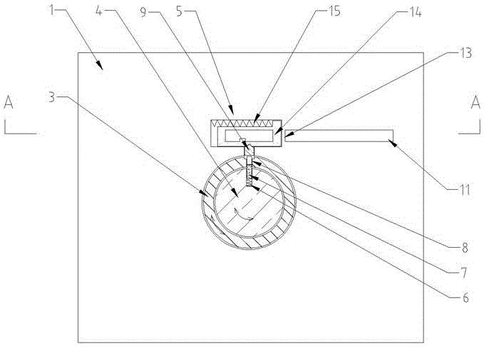 A combination of double rotary lock and open key