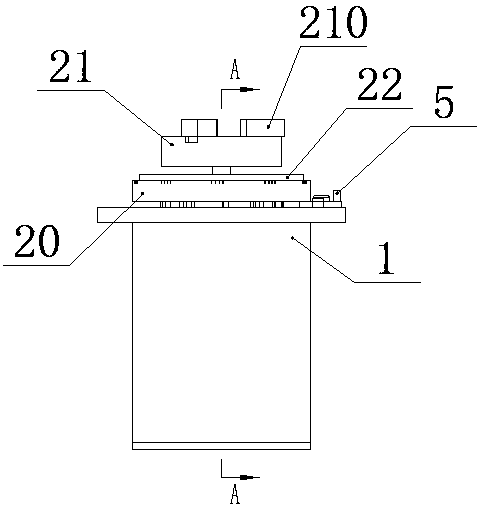 A static balance test device for rotating parts