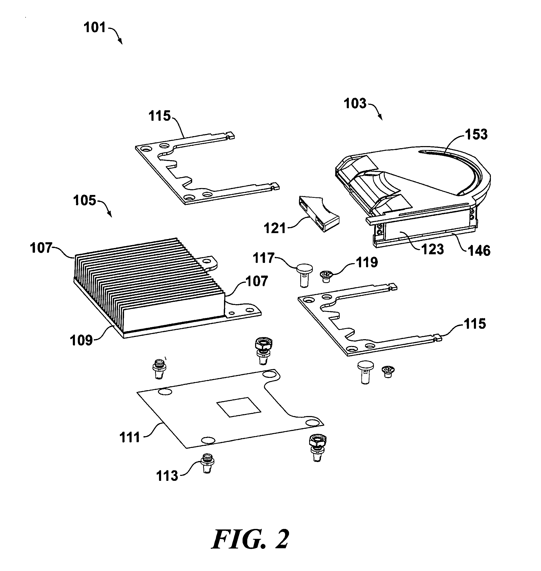 Moldable housing design for synthetic jet ejector