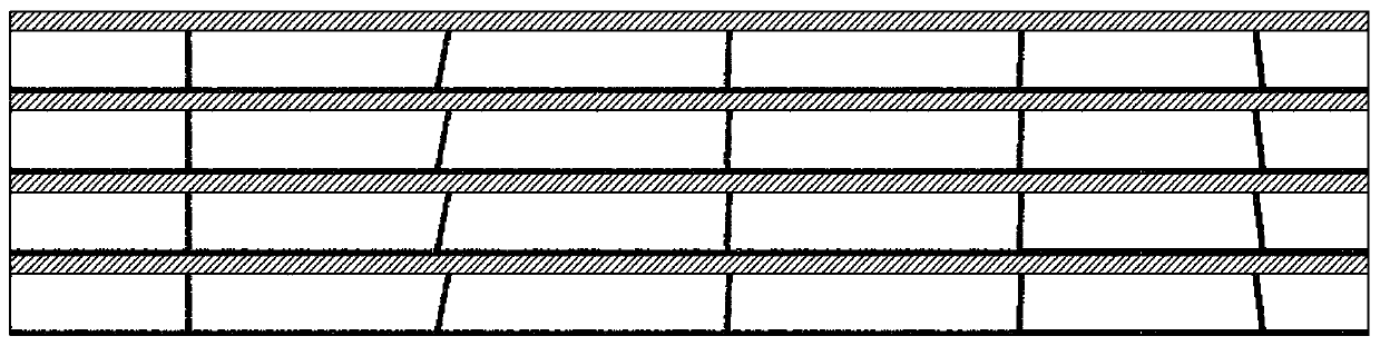 Magnetic sheet based on amorphous or nanocrystalline strip material and preparation method thereof