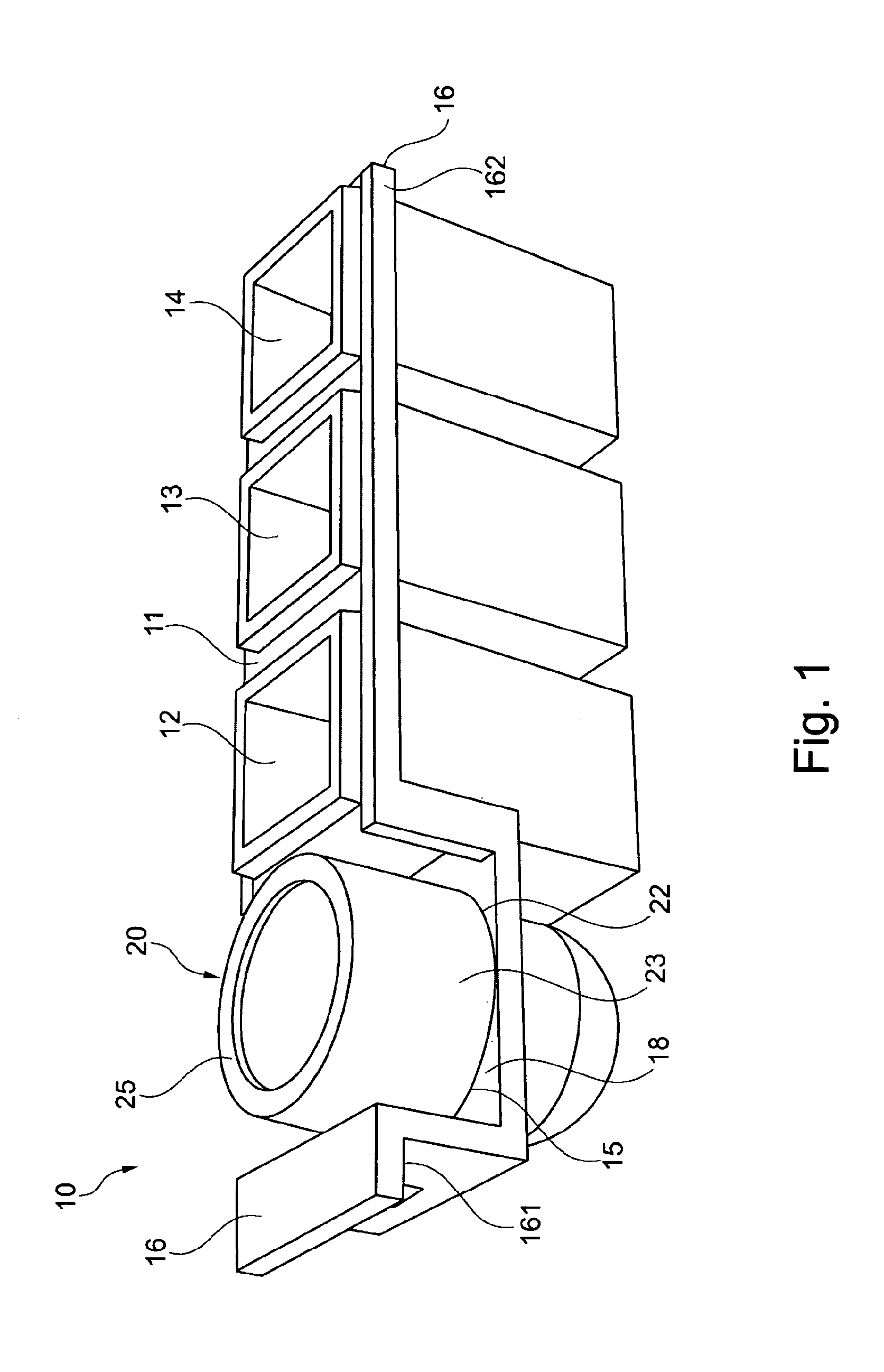Reagent cartridge for an assembly for selectively performing a clincial chemical test or an elisa test, use of said reagent cartridge and assembly