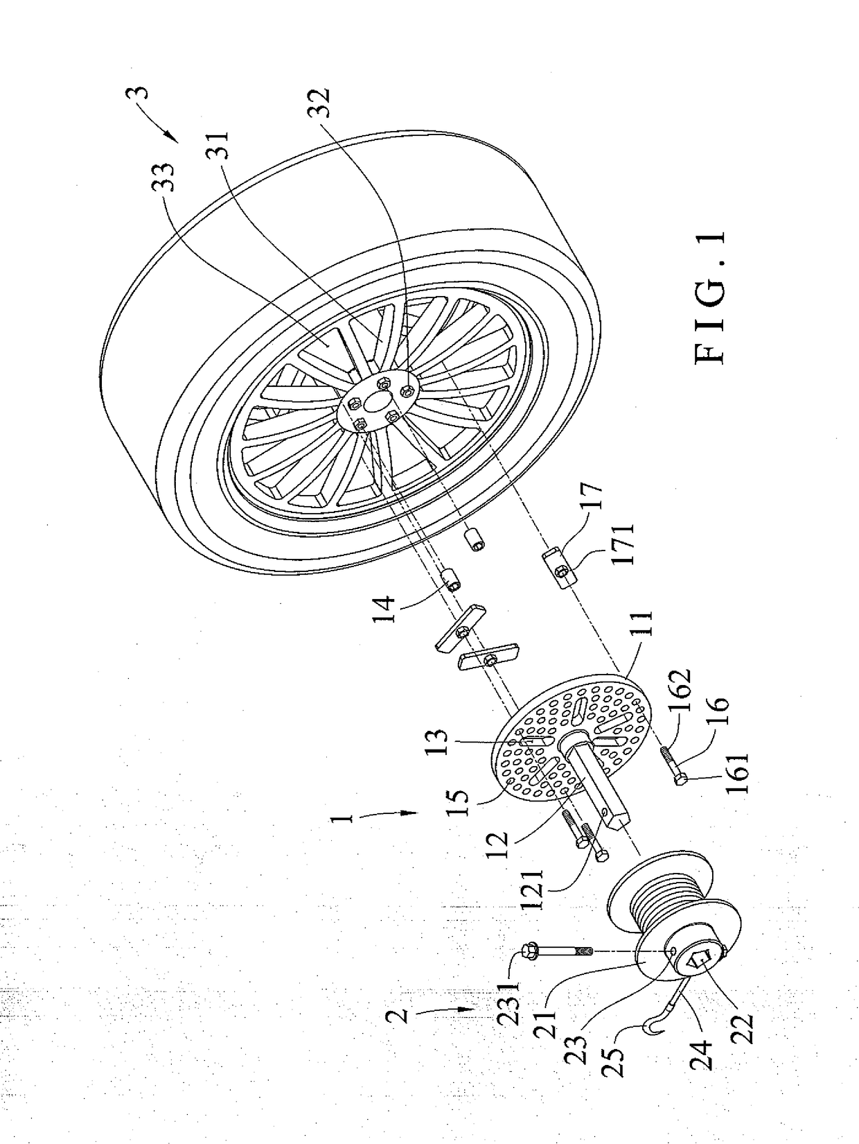 Vehicle Wheel with Self-Rescue Apparatus