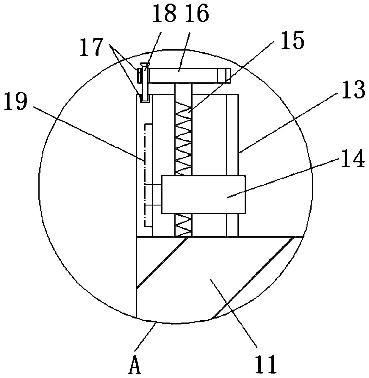 Stretching and leveling device for production of spinning cloth