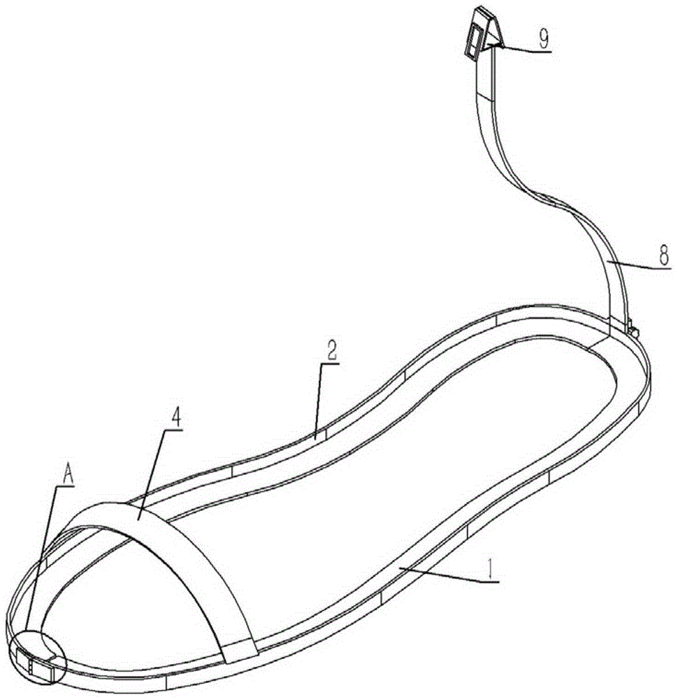 A hinge type anti-static shoe cover